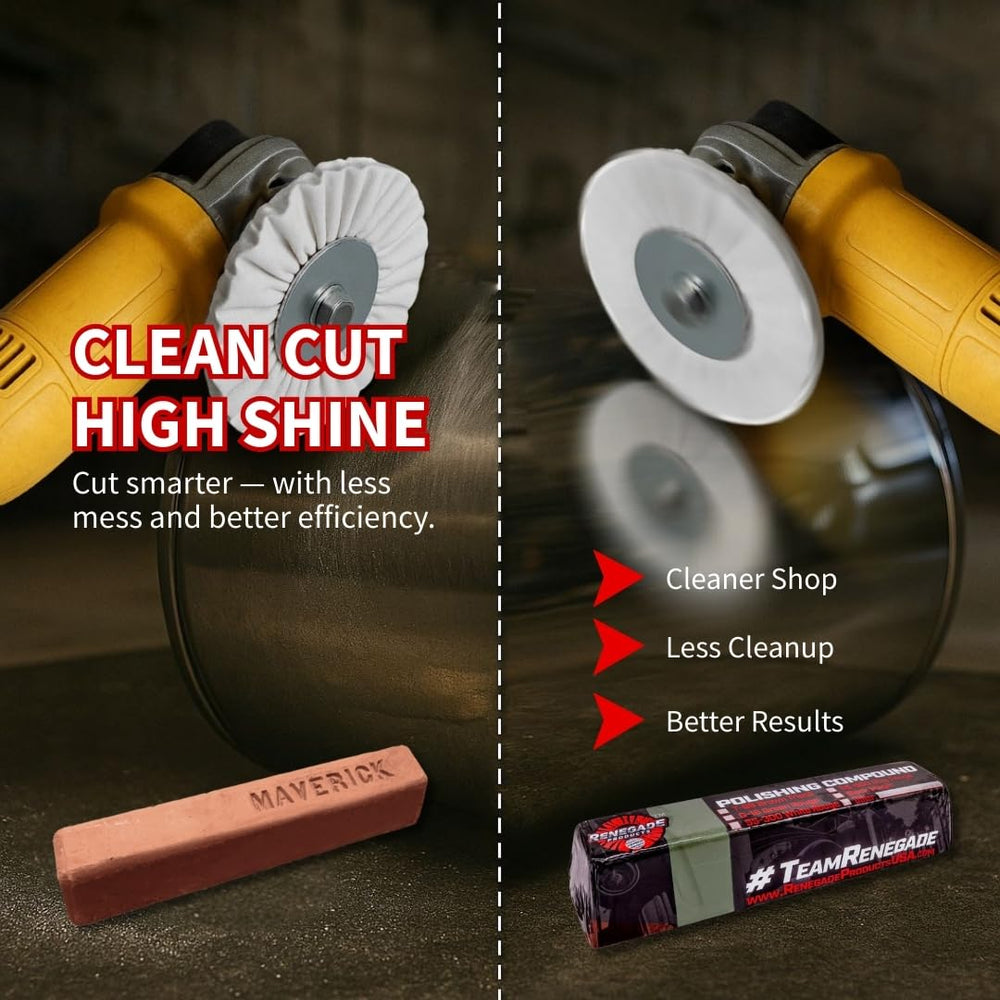 Renegade Q36 One-Step Polishing Bar smooths scratches for renewed gloss.