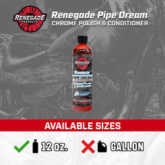 Renegade Products Rebel Pipe Dream chrome wheels and stacks gleaming