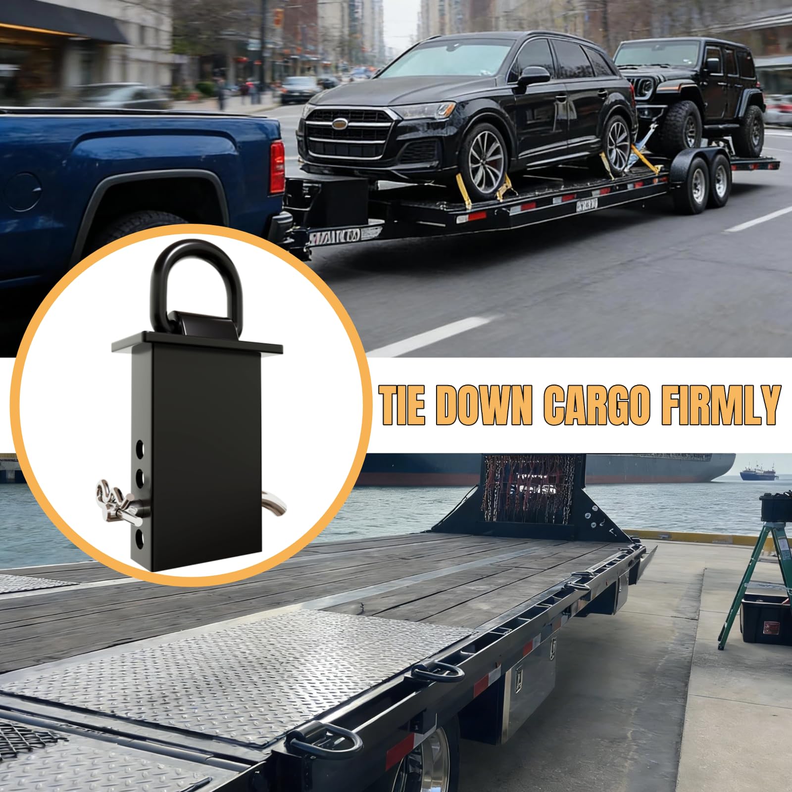 Renegrip black powder-coated D-ring resists corrosion in tough conditions