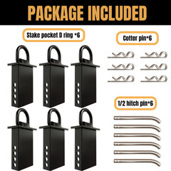 Renegrip D-ring with quick-release hitch pin enabling fast installation