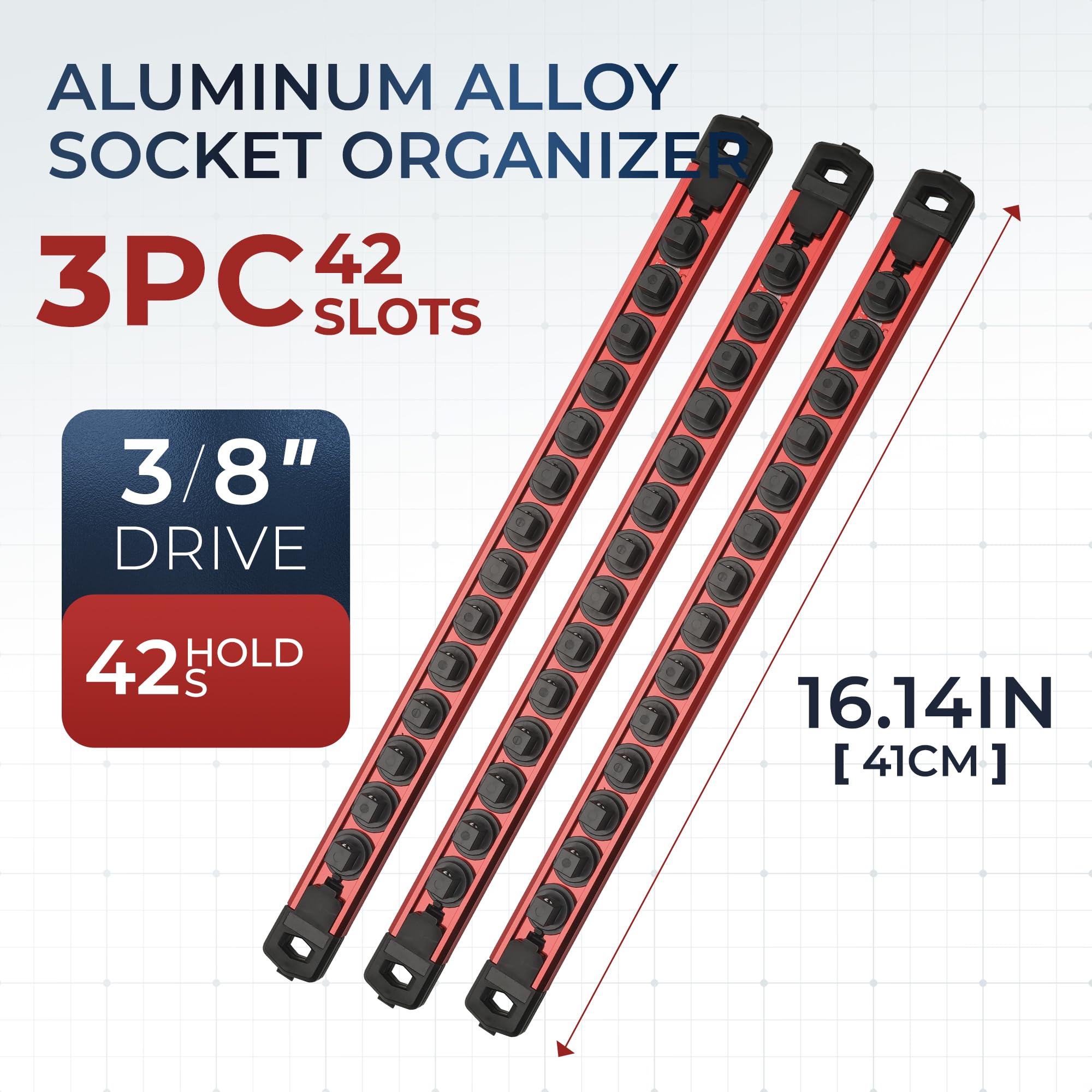 Reniteco 42-clip design offers large capacity and flexible layout.