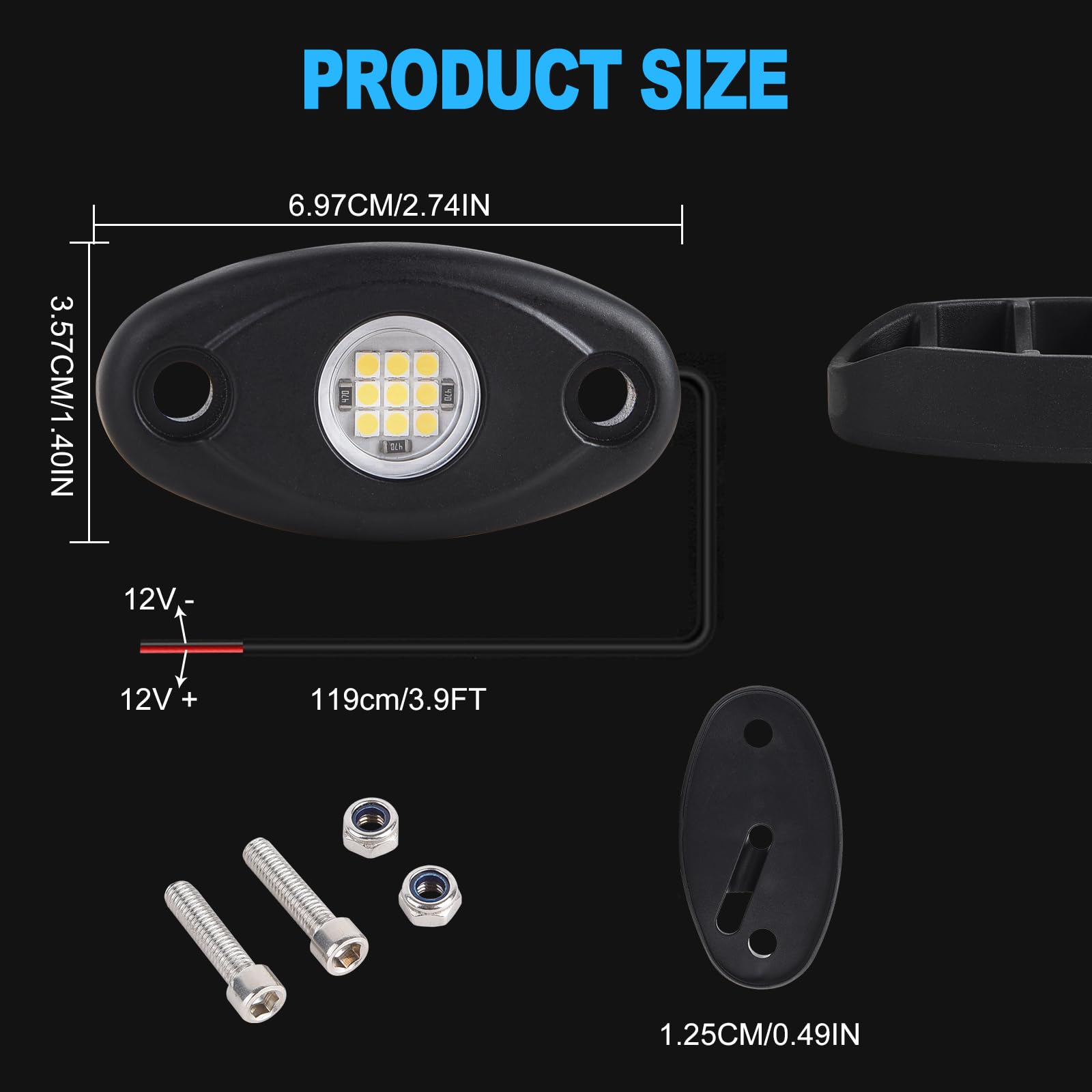 RENMAII-LIGHT universal compatibility fit for cars, trucks, boats and more