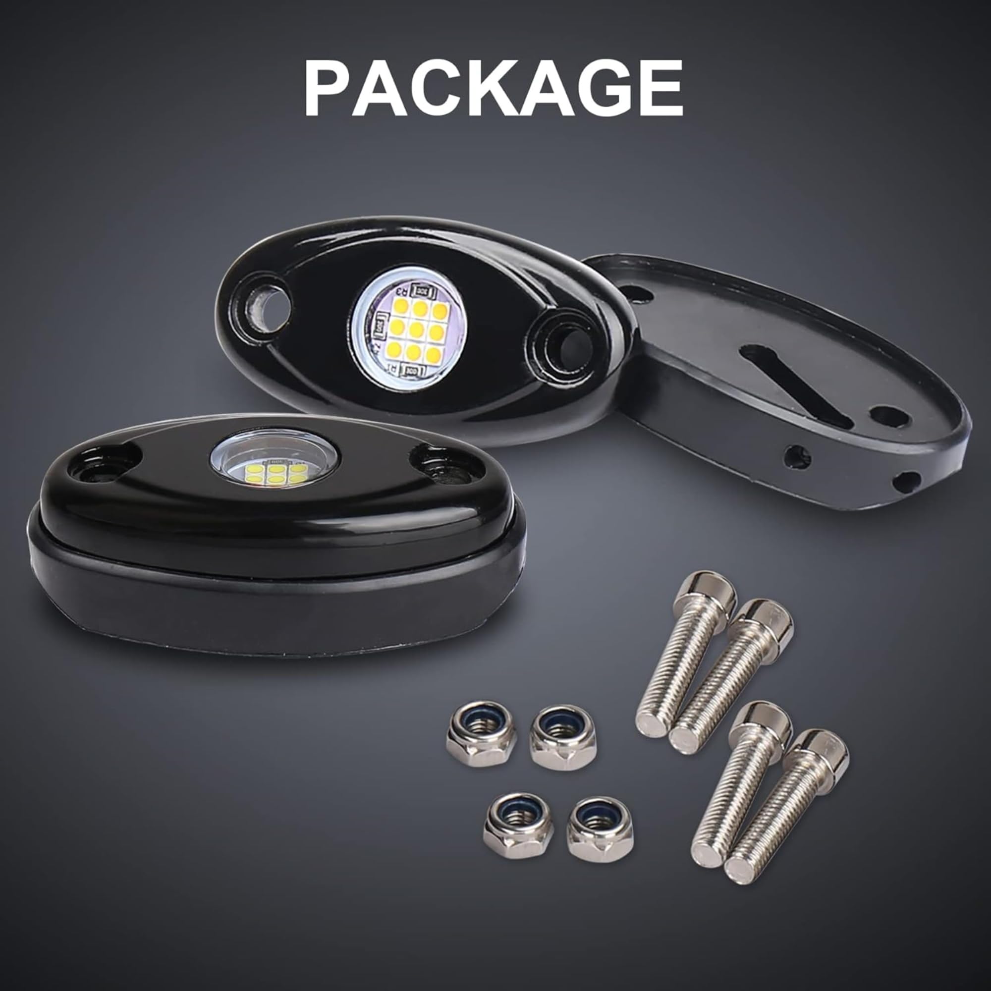 RENMAII-LIGHT Compact 2-inch footprint fits tight spaces on vehicles.