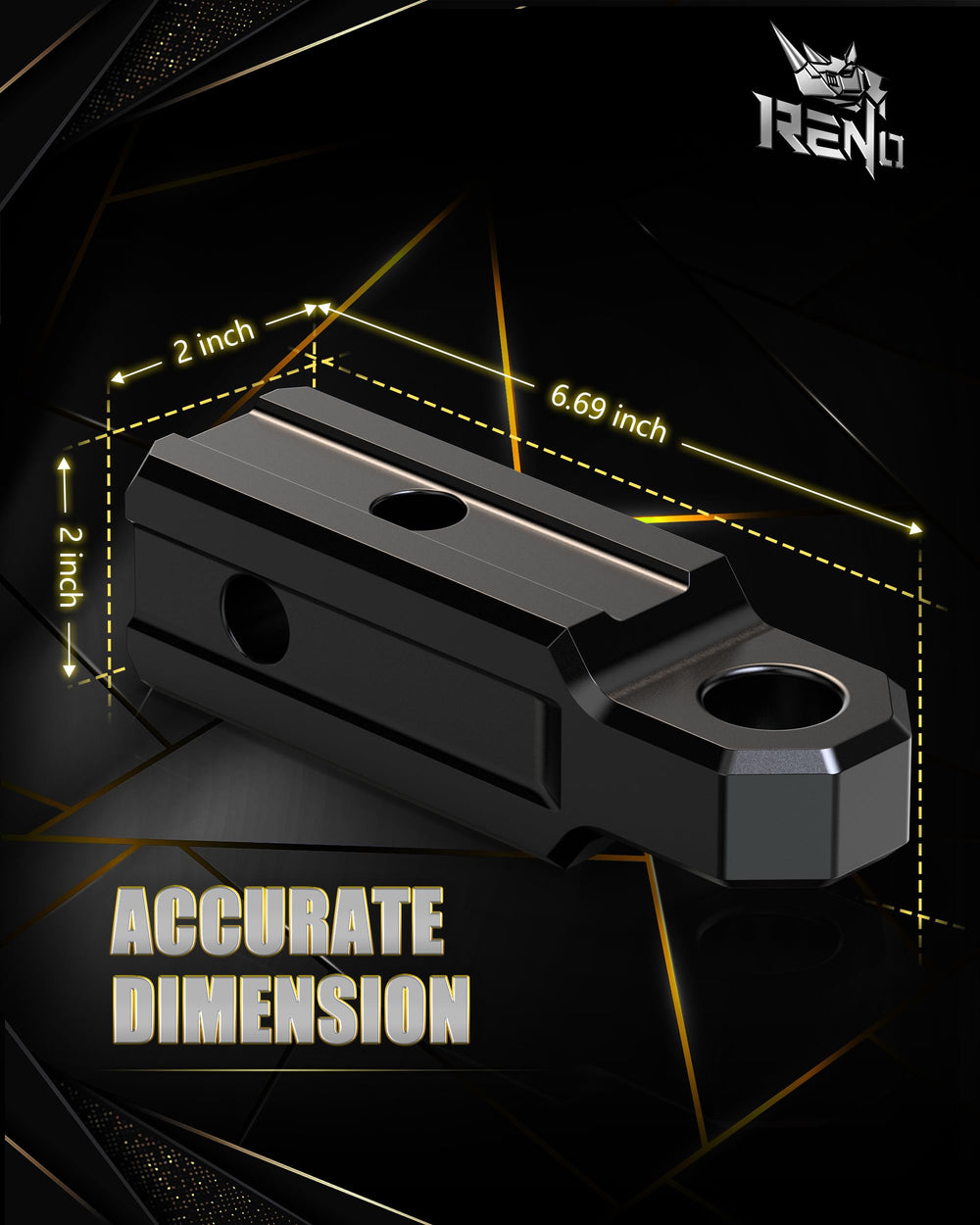 RENO 7075 aluminum CNC detail demonstrates precision and rust resistance.