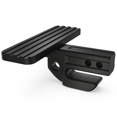 Reno bumper step with slider front view shows rugged aluminum construction.