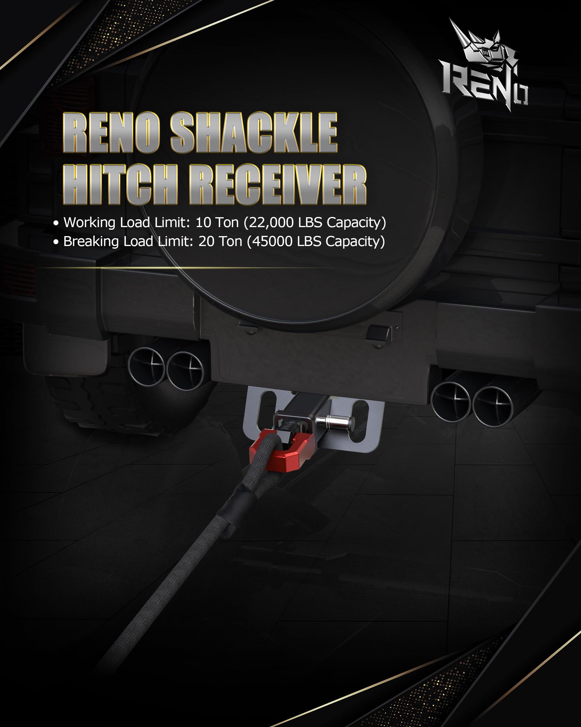 RENO complete recovery kit ready for heavy-duty towing tasks.