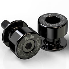 RENO SP1-M6 swingarm spool side view in black for secure parking and maintenance