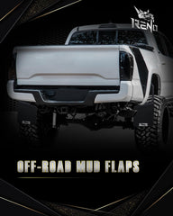 RENO mud flaps front-right view protecting wheel area from spray