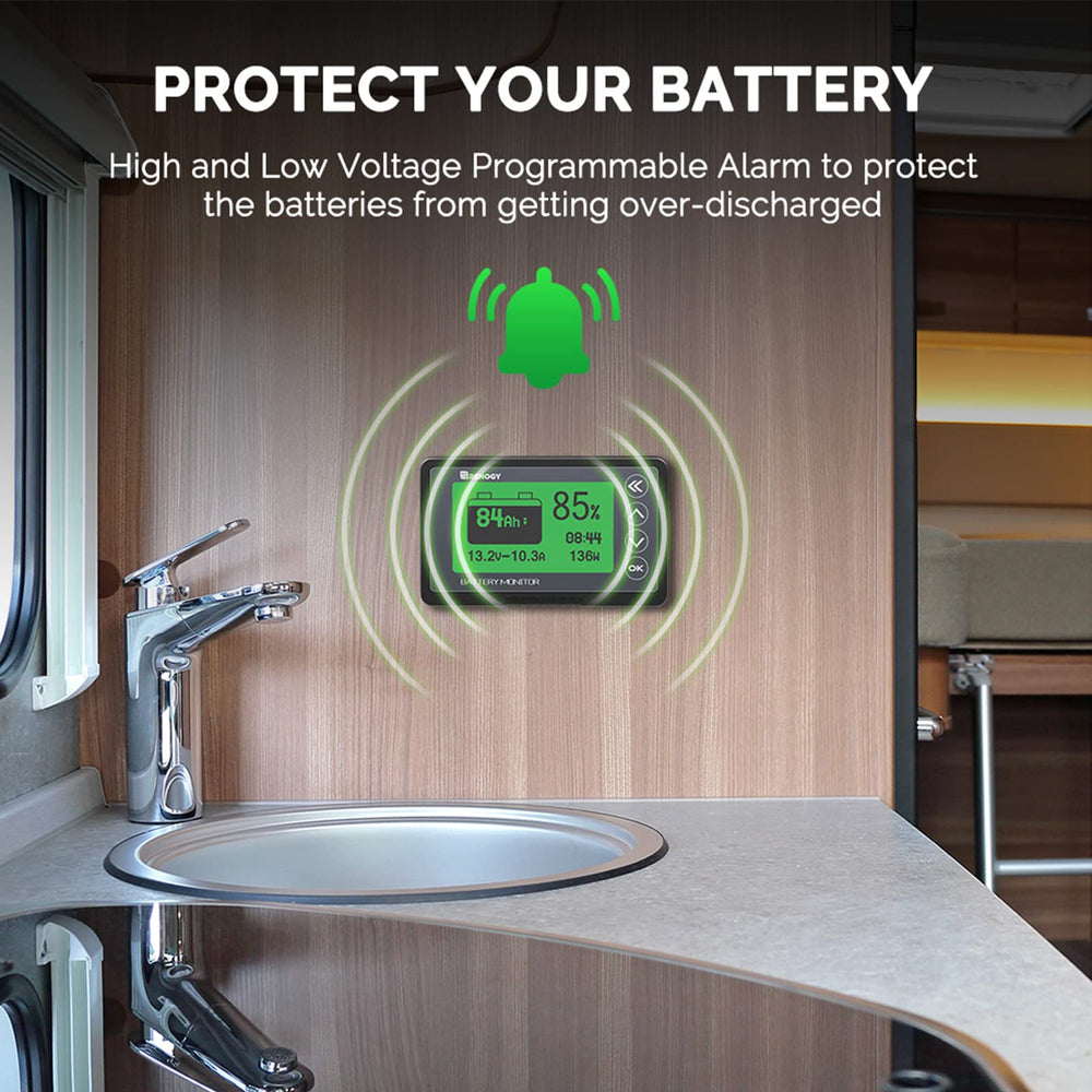 Renogy monitor backplate highlights easy mounting and secure installation