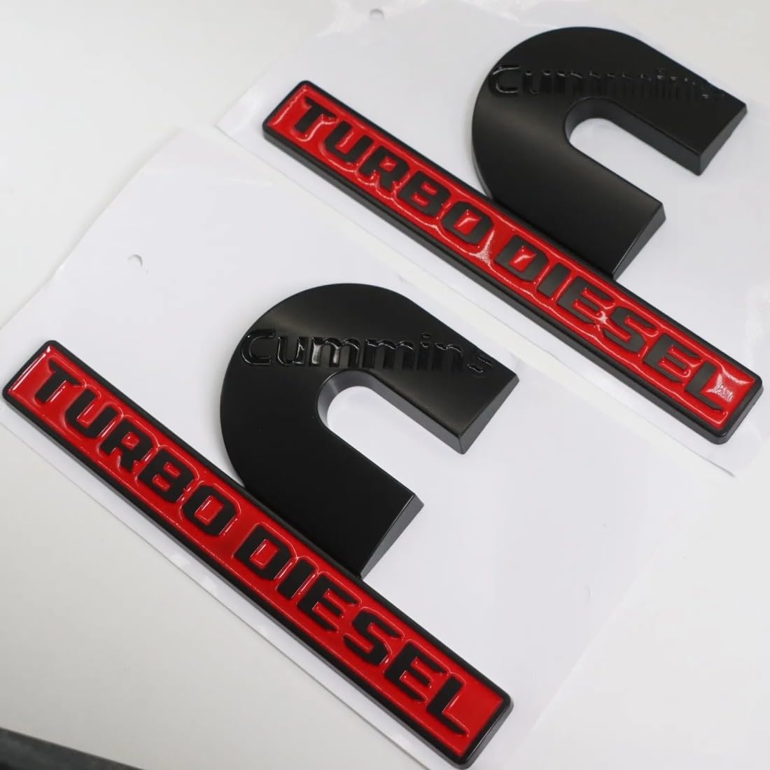 REOPEAI black red emblems withstand sun and rain on a truck