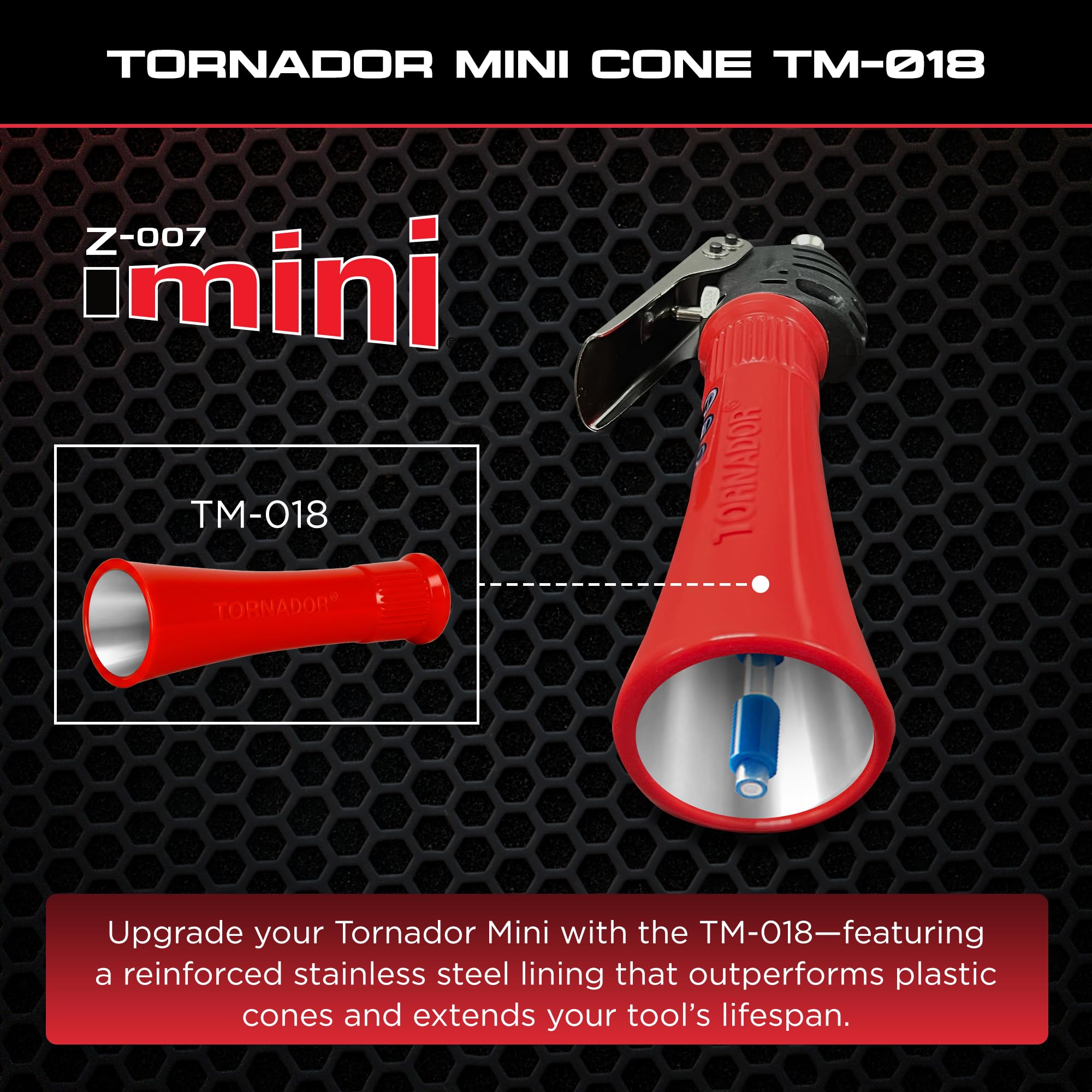 Replacement cone for Tornador Mini Z-007 compatible upgrade.