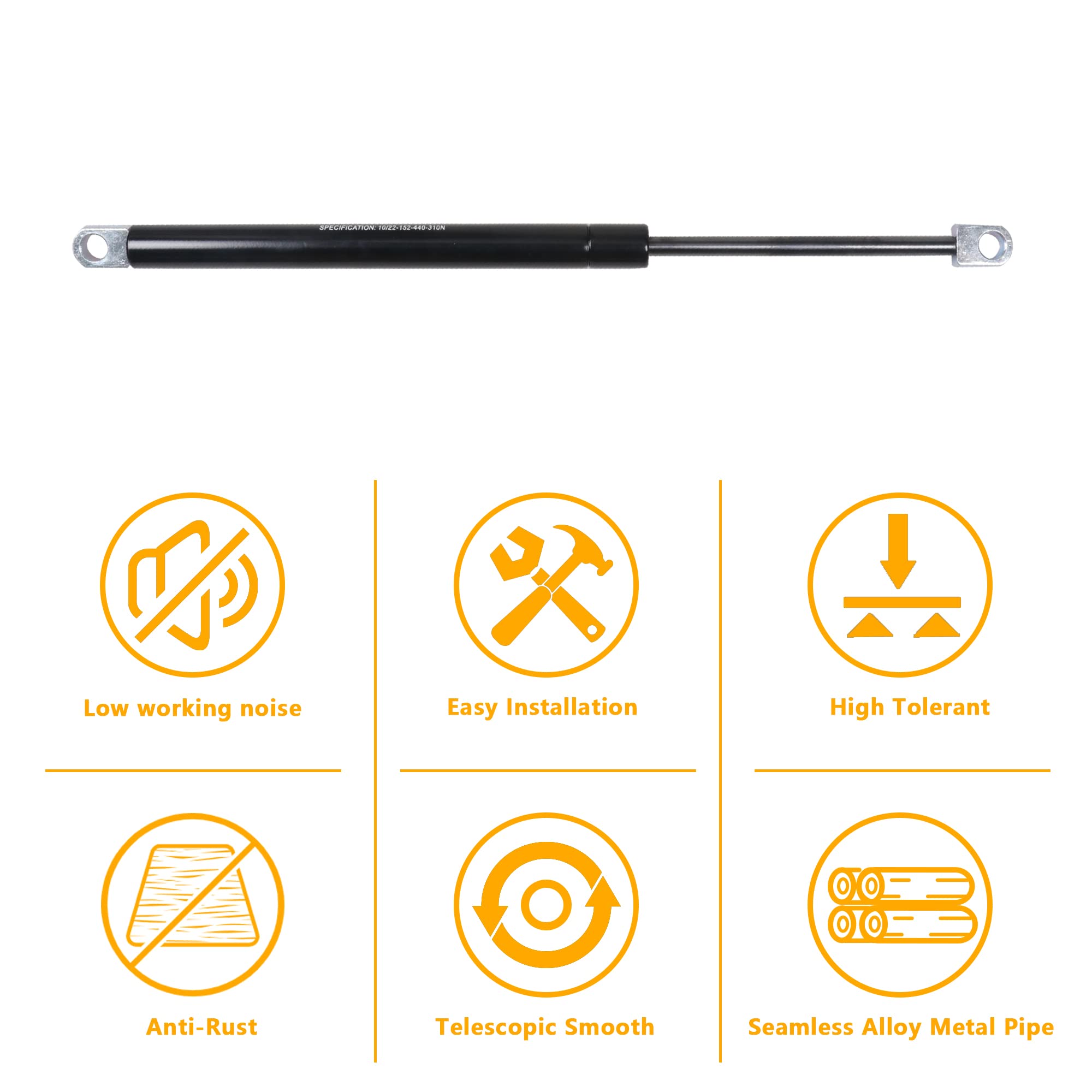 High-strength end caps shown for secure attachment and reduced wear.