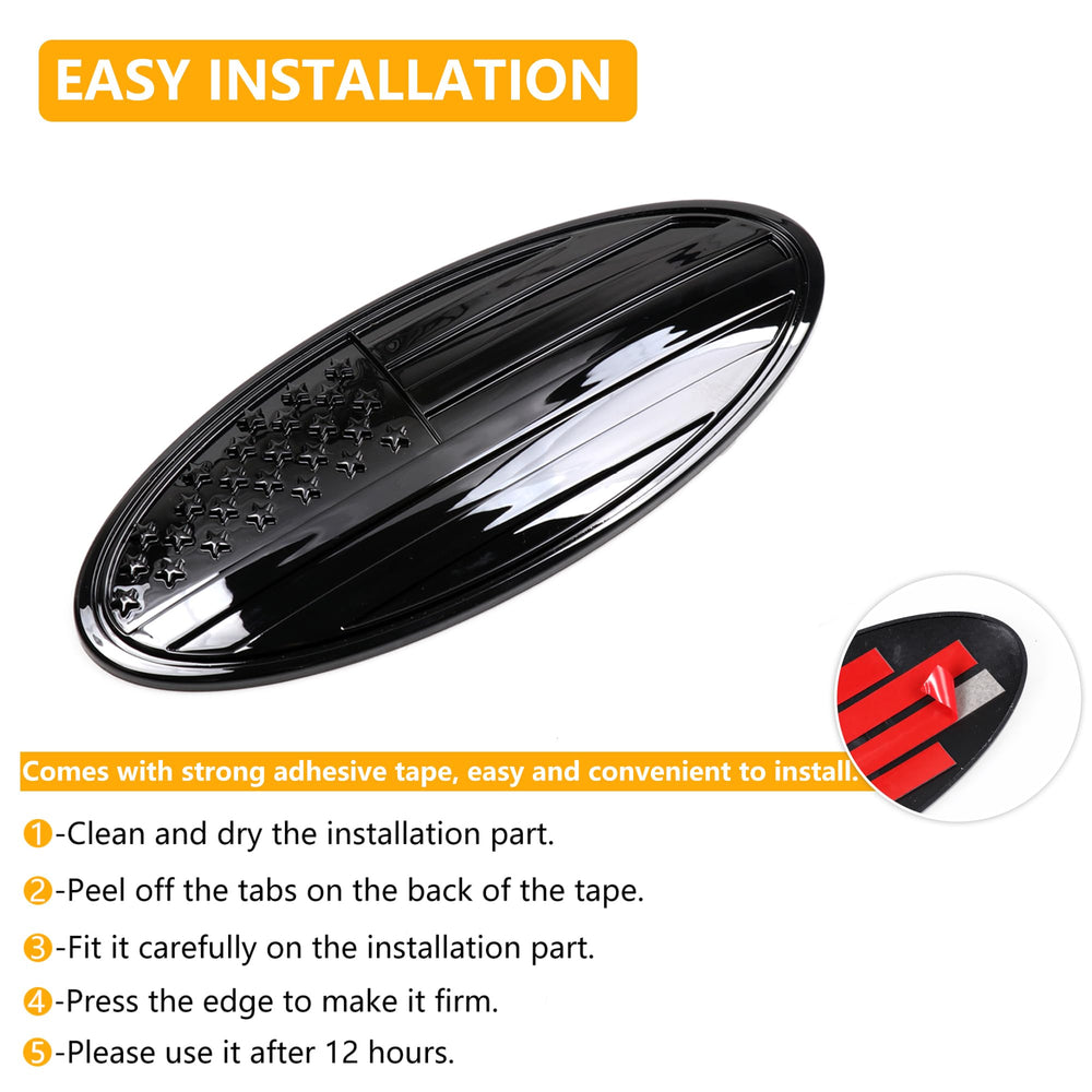 RERPRO scratch-protection emblem cover guards exterior against scratches.