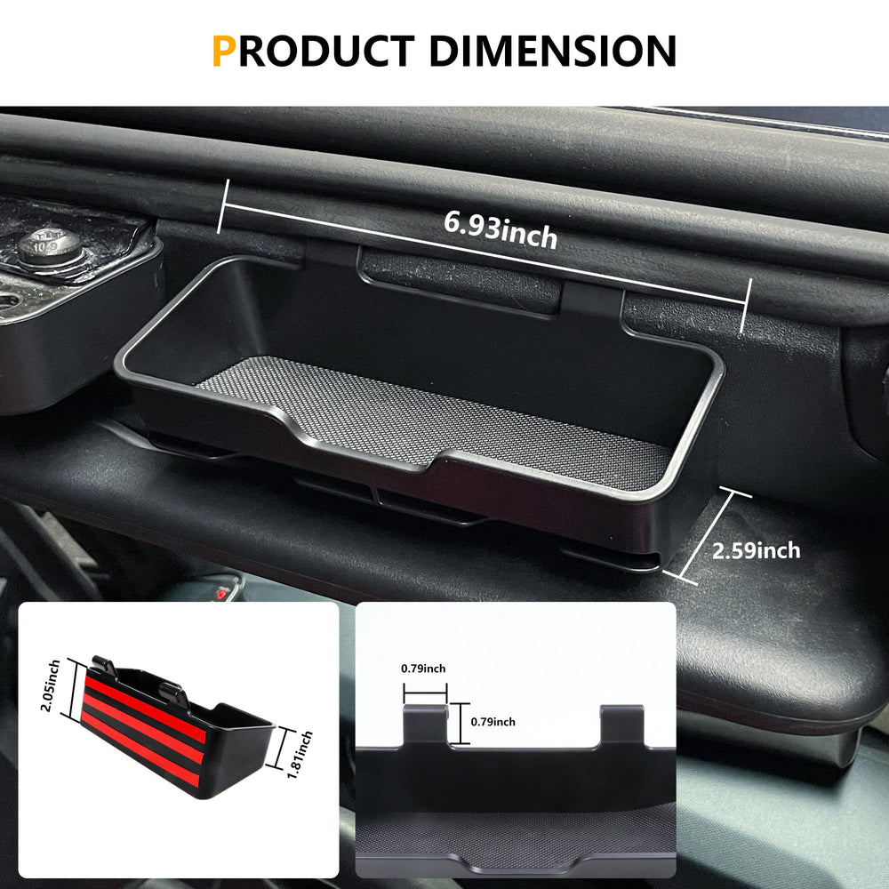 RERPRO durable black finish complements Bronco interior.