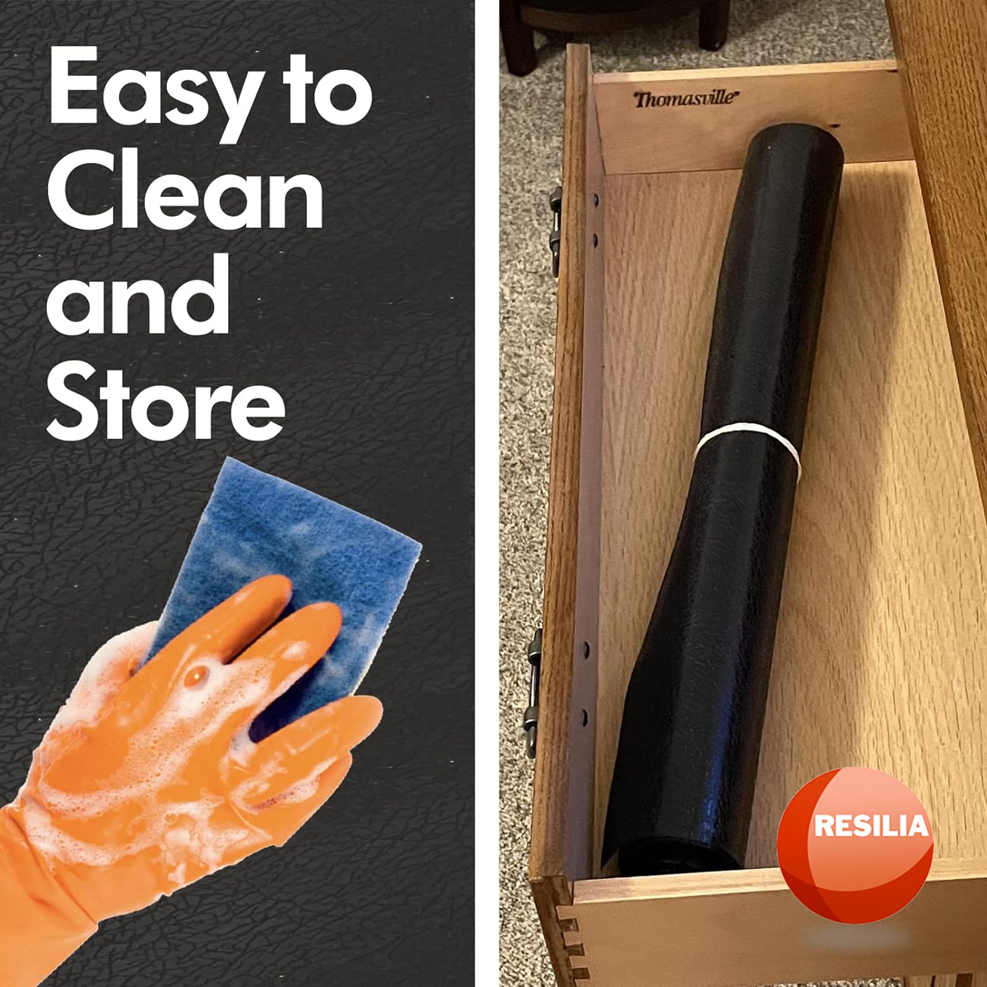 RESILIA eco-friendly materials with recycled content.