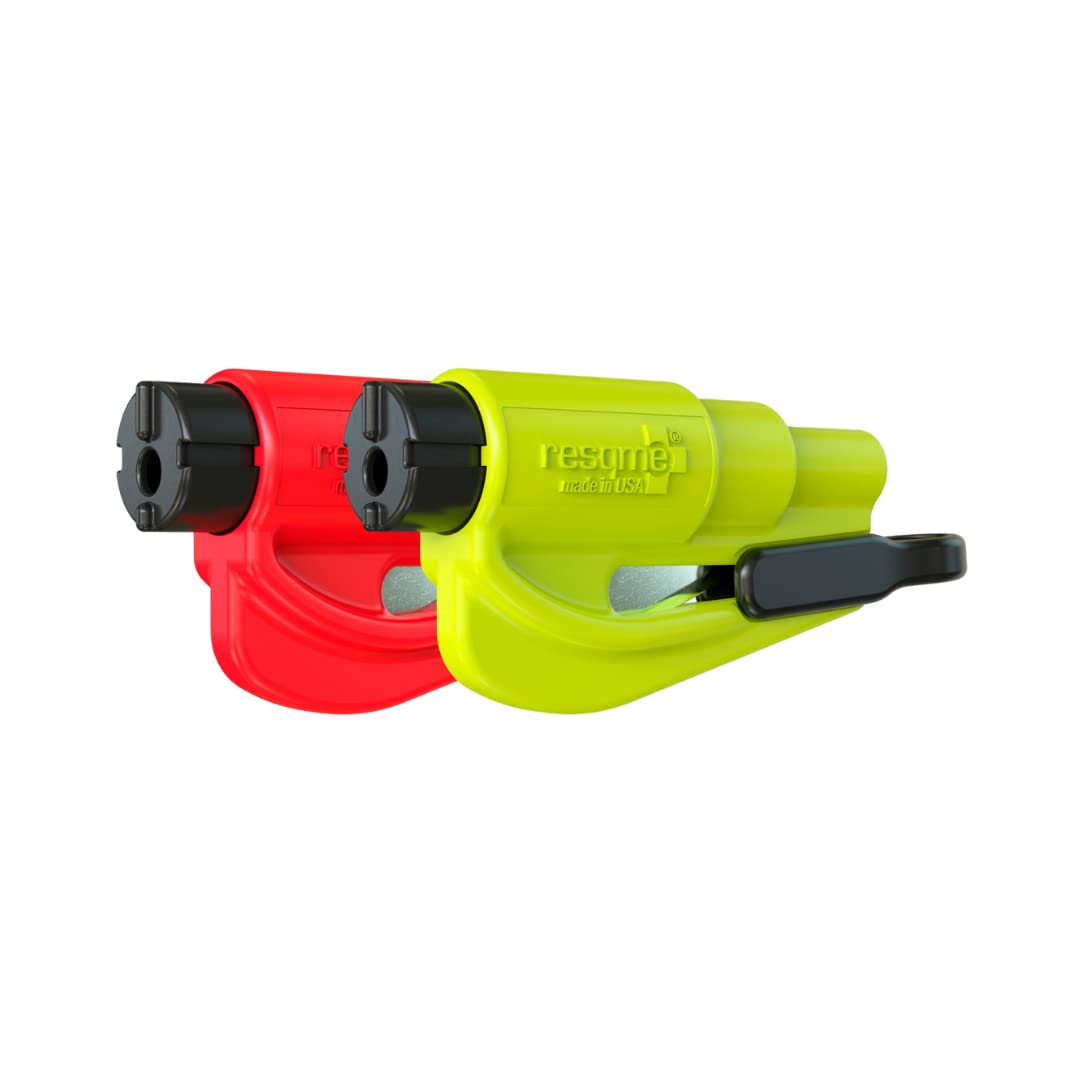 RESQME original emergency tool clipped on sun visor for fast access during emergencies