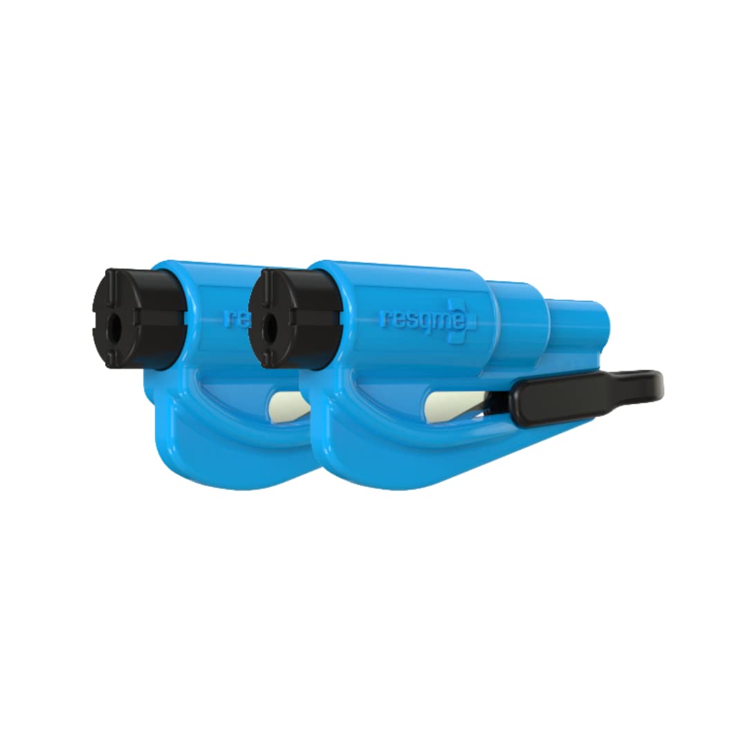 RESQME original keychain car escape tool blue for quick exits