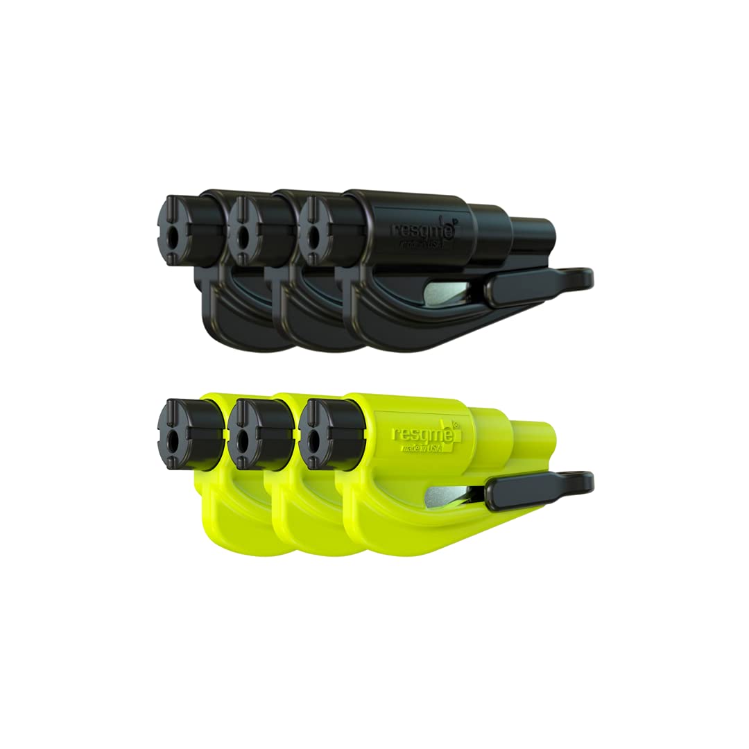 RESQME seatbelt cutter close-up for quick escape during emergencies.