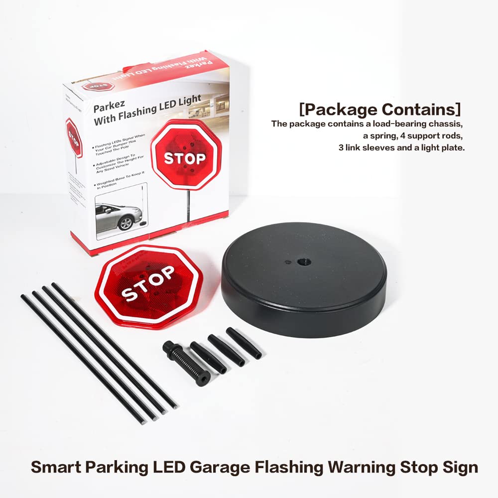 Reswish parking assist LED stop sign improves precision when docking.