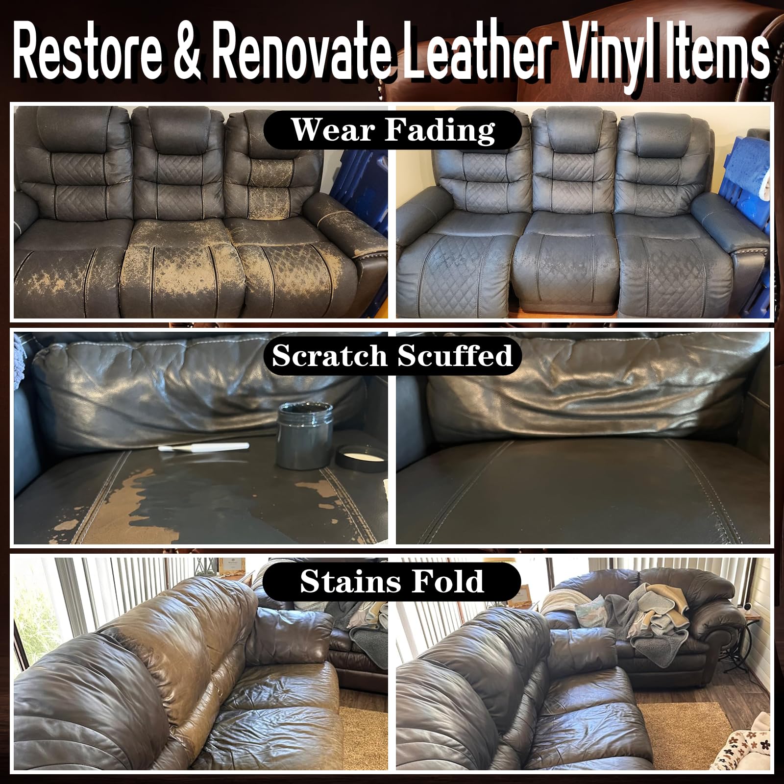 Resyruly dark-gray dye balm applied to car dashboard for fade-resistant finish.