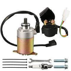 Retepif GY6 starter motor kit ready for installation on 50cc–250cc engines.