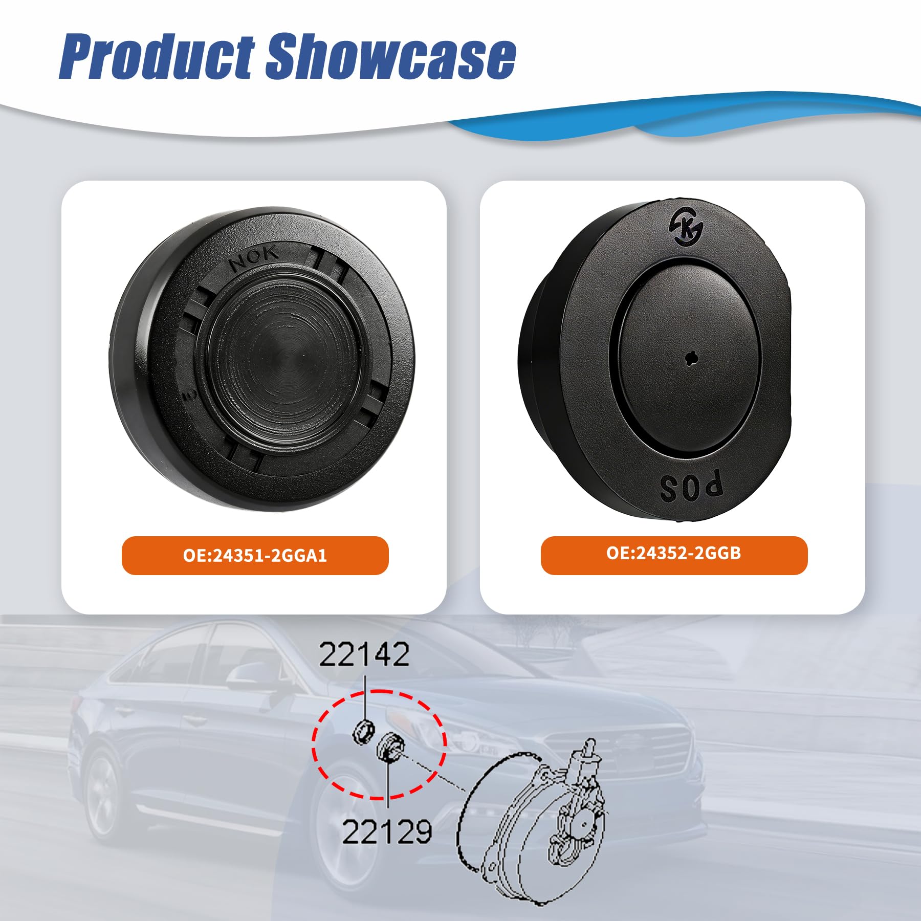 Retepif round cam seal plug detail highlighting vacuum seating and dirt protection.