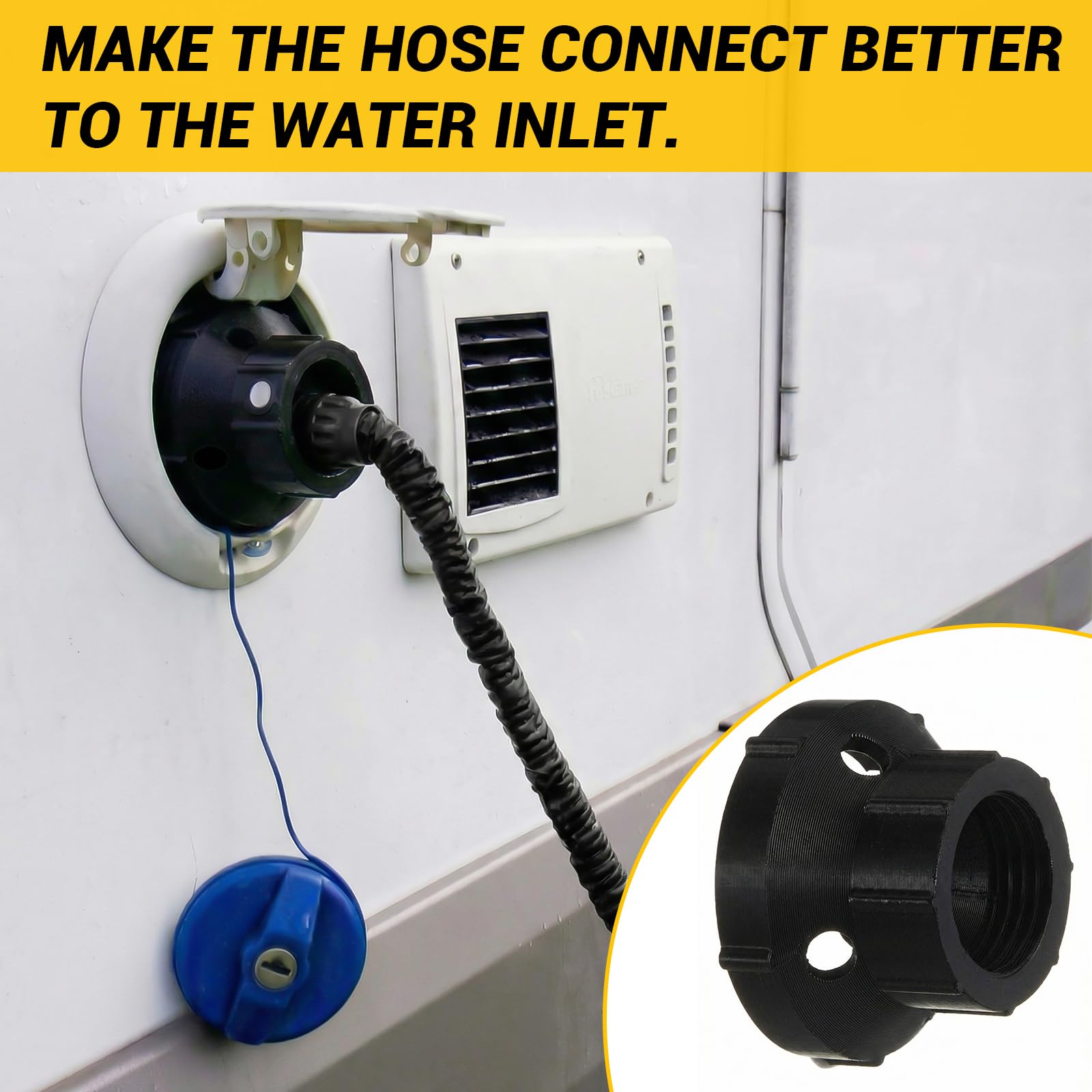 Retisee water fill adapter with leak-proof connection prevents spills
