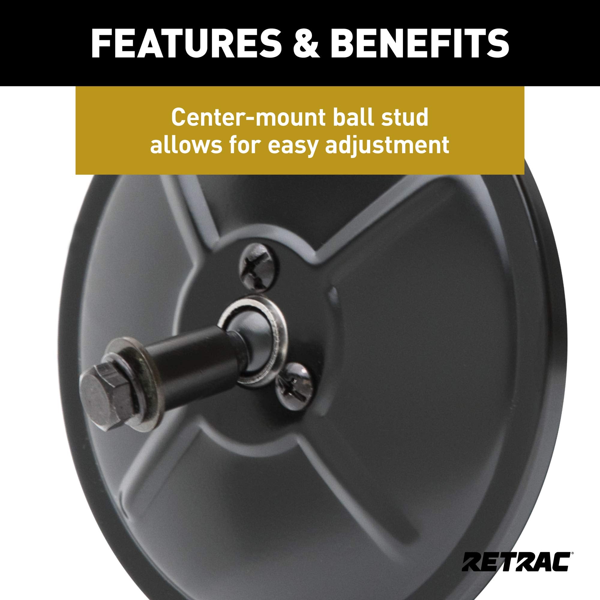 RETRAC universal 5/16-inch stud fits many trucks, garages and shops.