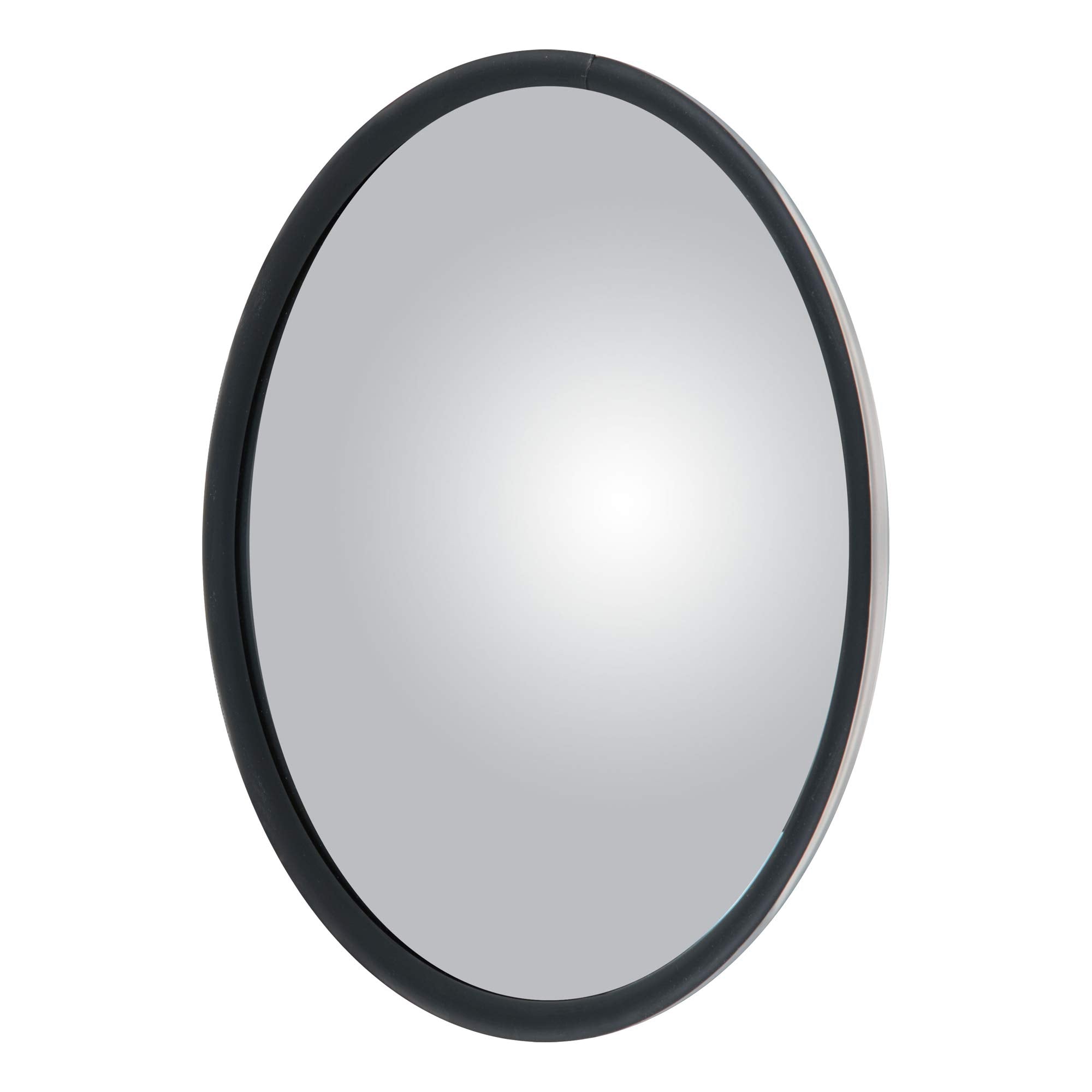 RETRAC convex mirror head with 7-1/2-inch glass for wider blind-spot coverage.