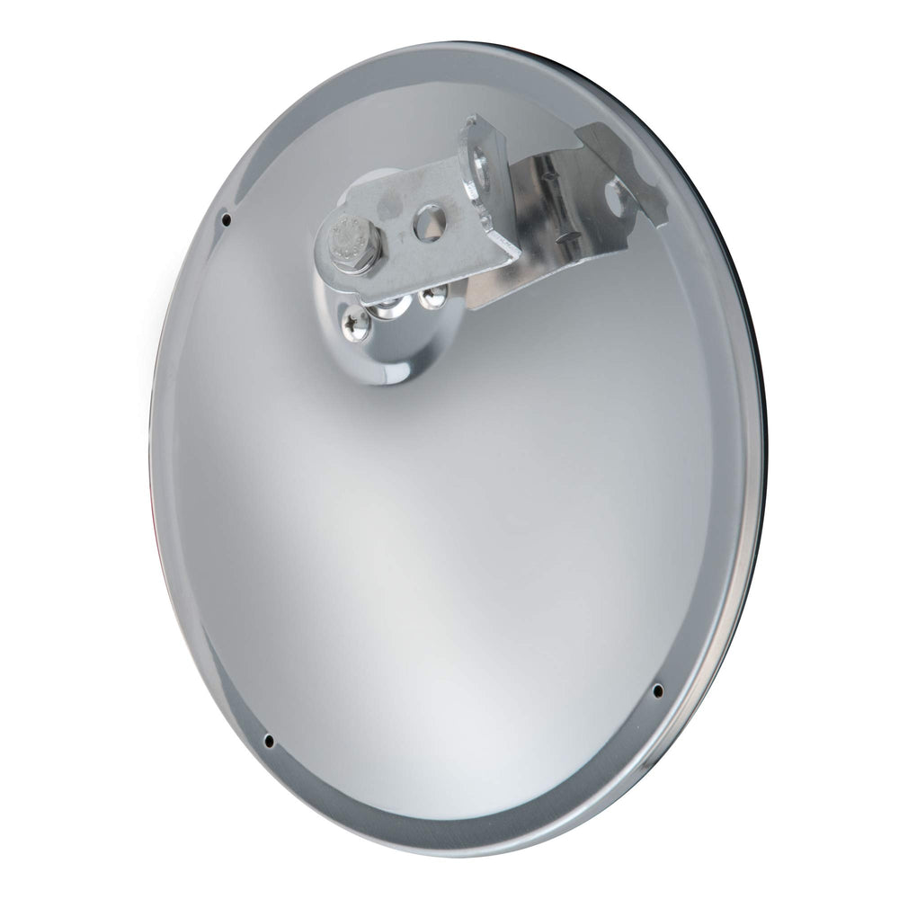 RETRAC stainless steel mirror body resists corrosion for heavy-duty use.