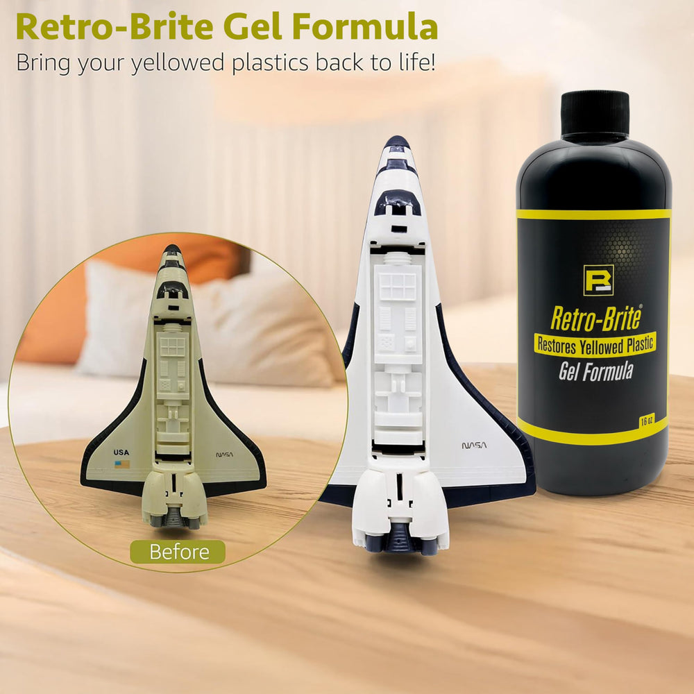 Retro-Brite Sole Brite revives shoes with brighter, cleaner plastic.