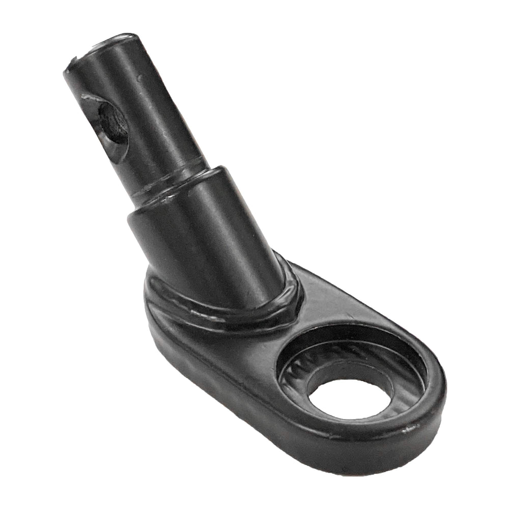 Retrospec tow bar adapter steel coupler seen on a bike, enabling fast trailer attachment.