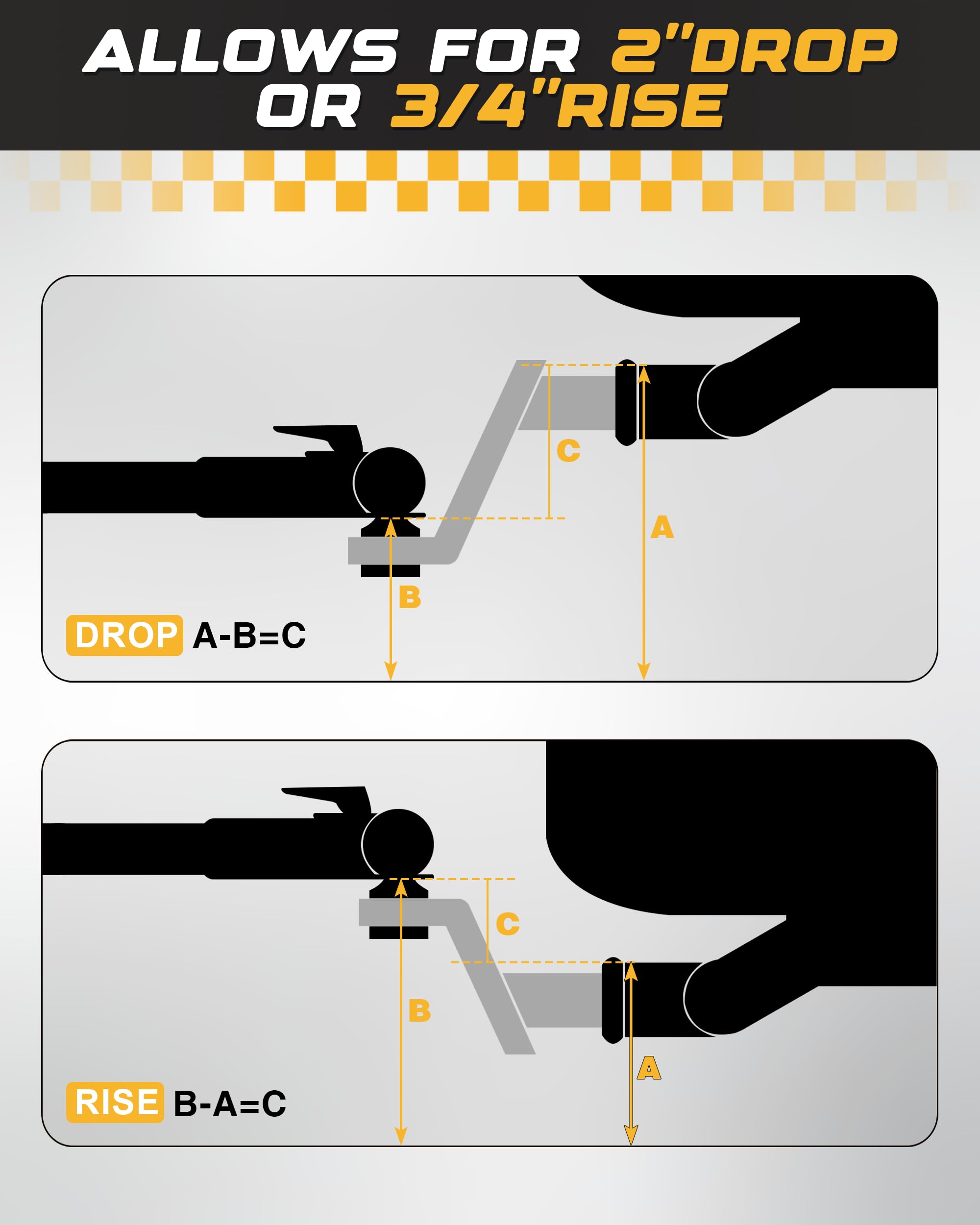 RETRUE 2 inch receiver compatibility fits most standard receivers for versatile towing.