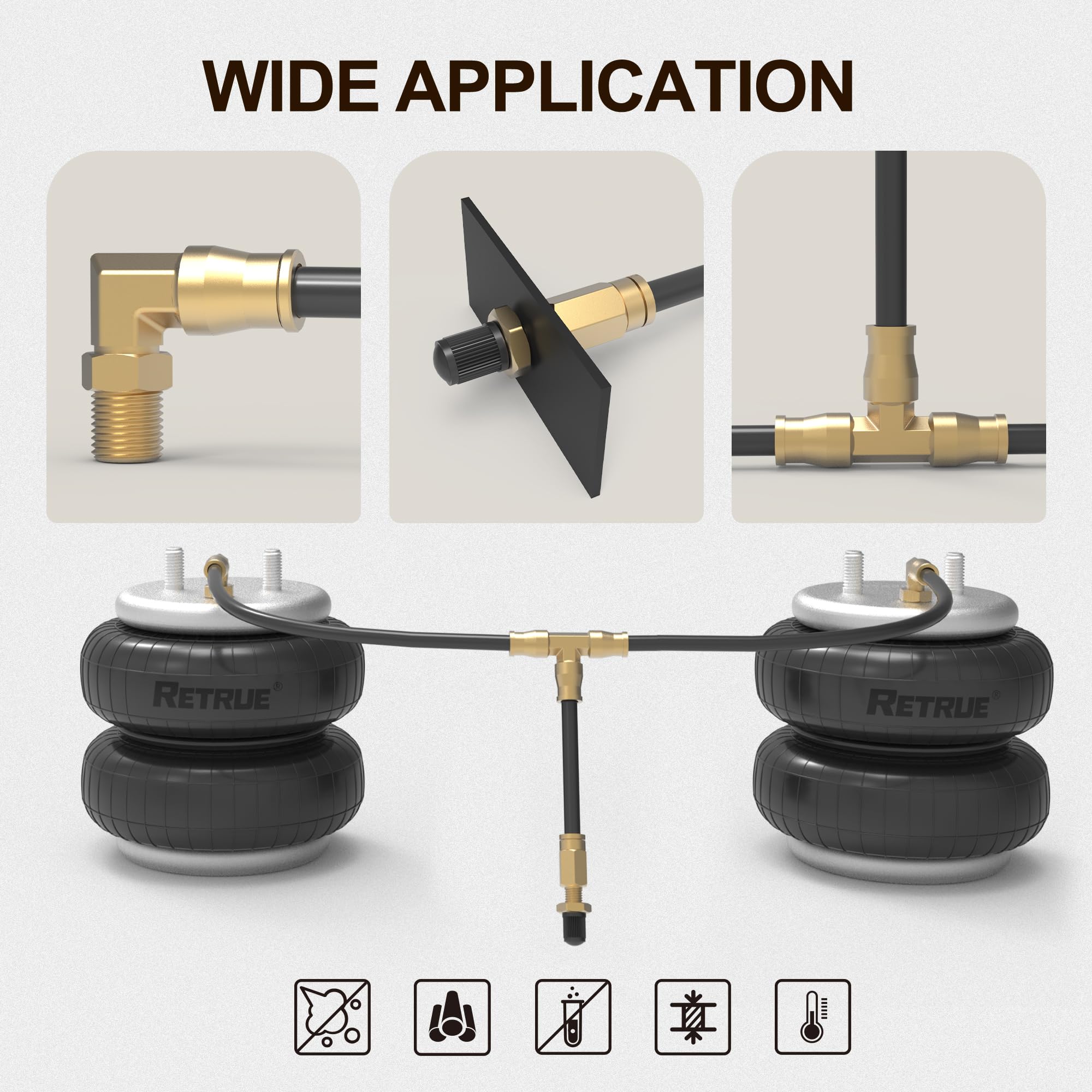 RETRUE air line kit for truck and RV upgrades your workshop setup.