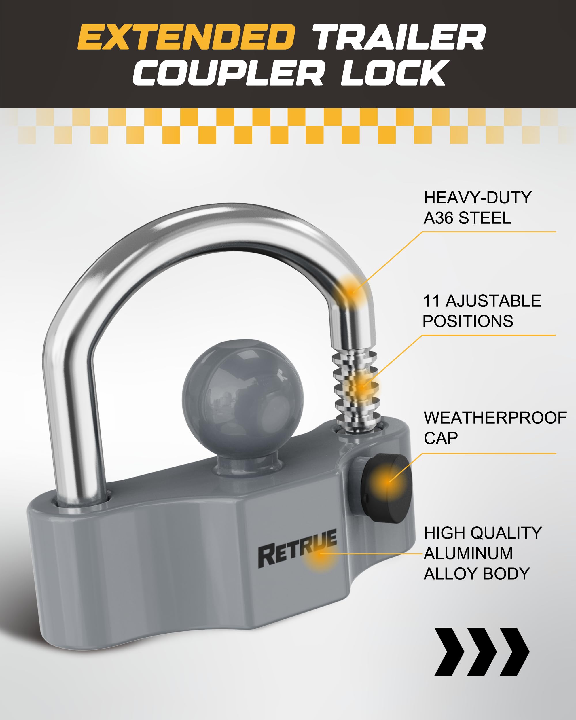 RETRUE anti-theft lock cylinder with thicker keys close-up