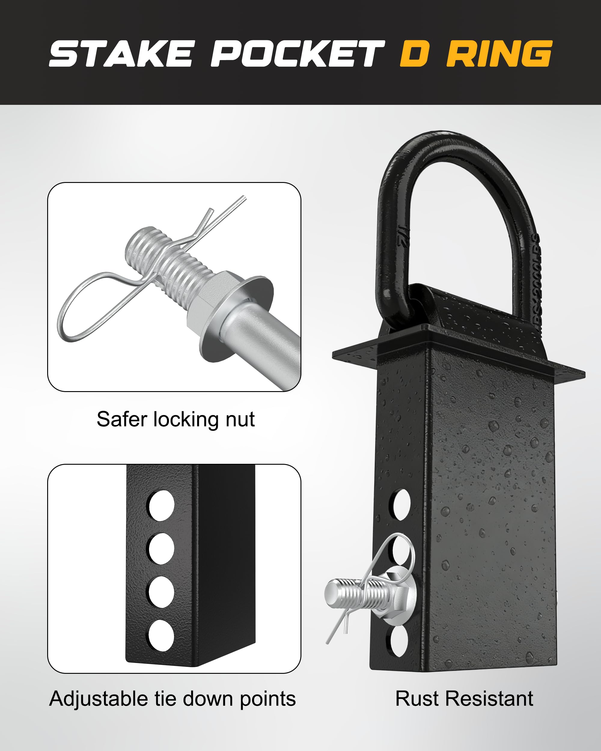 RETRUE suitable for flatbed trucks and utility trailers to support heavy gear