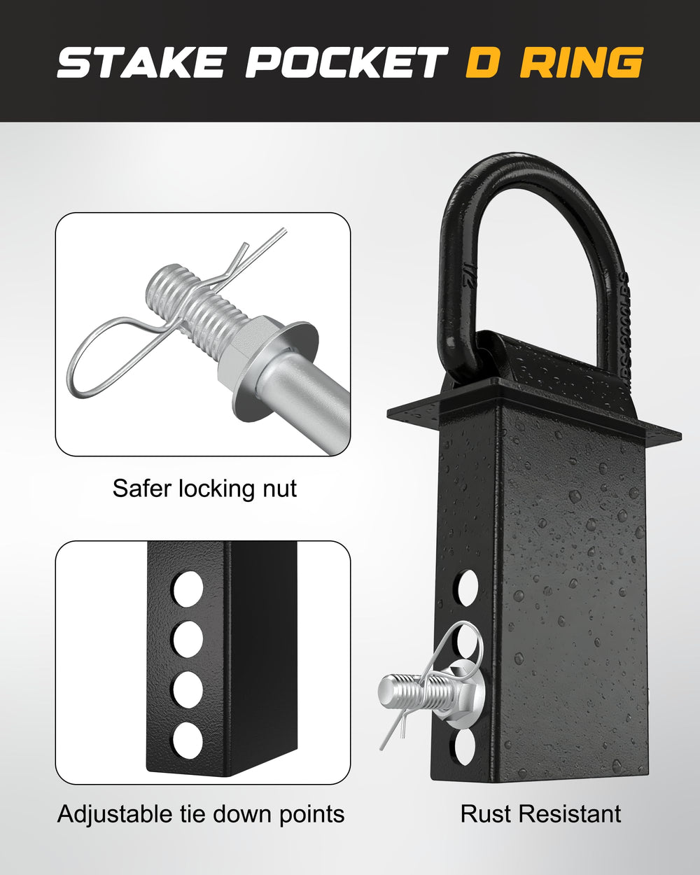 RETRUE suitable for flatbed trucks and utility trailers to support heavy gear