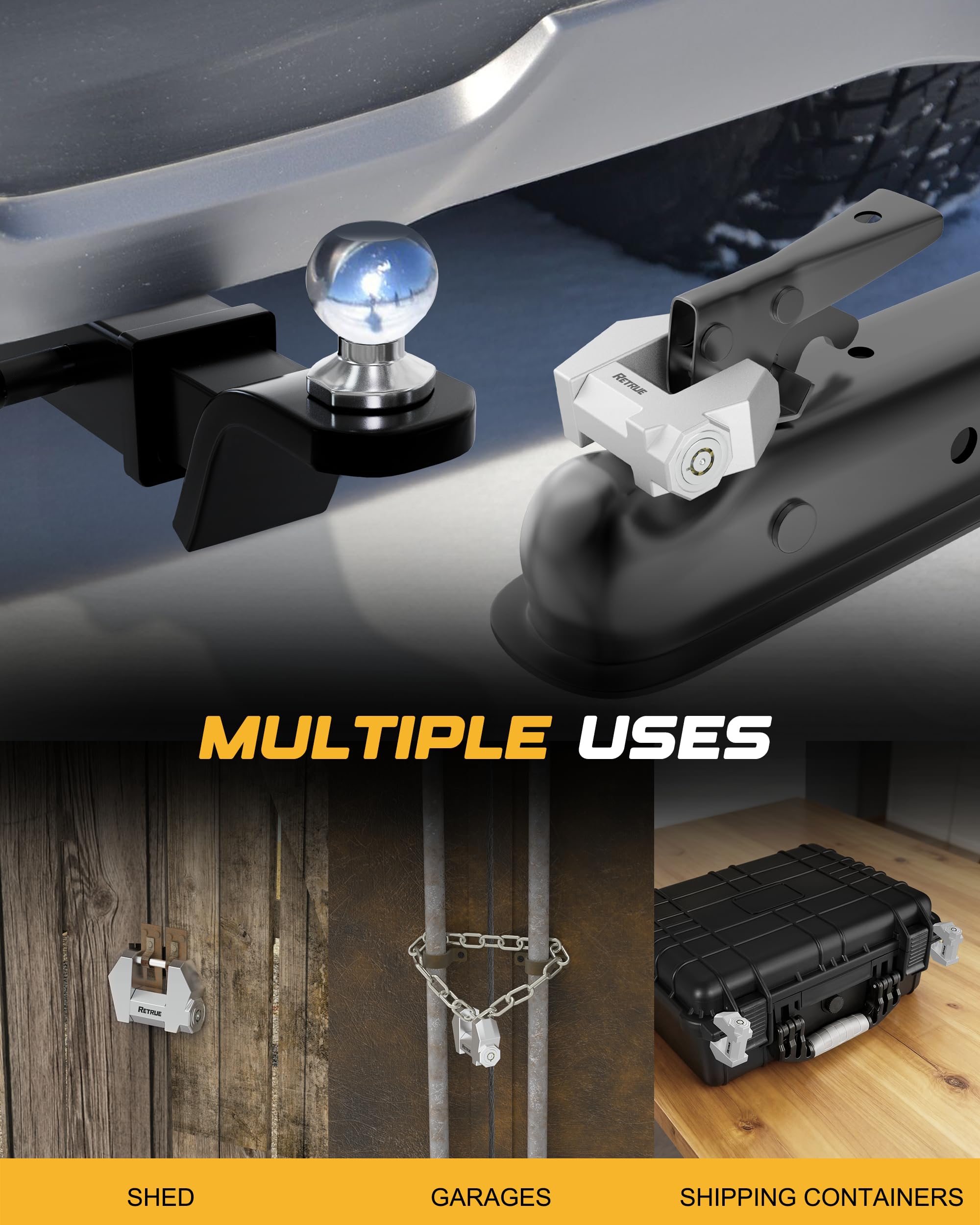 RETRUE Cyber Lock rubber cap protects the keyhole from weather.