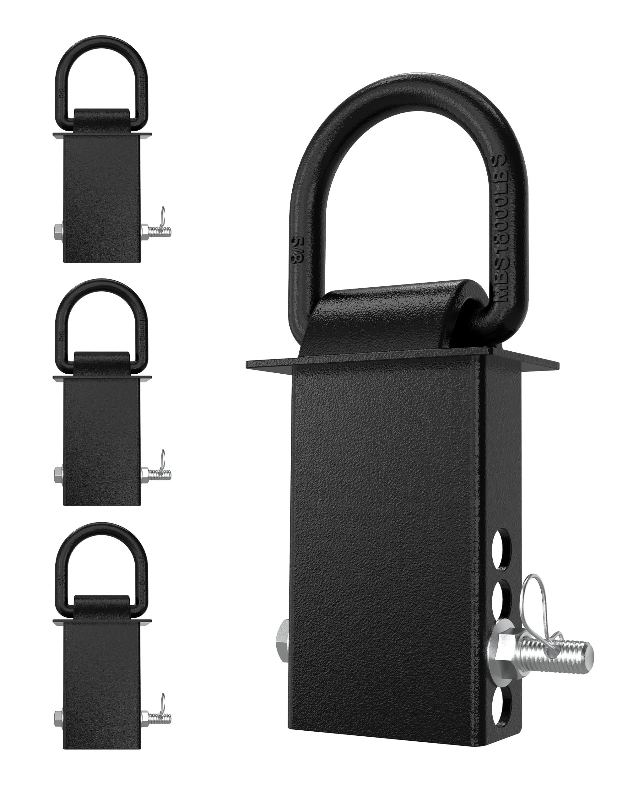 RETRUE stake-pocket D-ring assembly for secure trailer hauling.