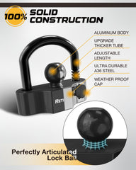 RETRUE aluminum body with high-strength steel components for durability.