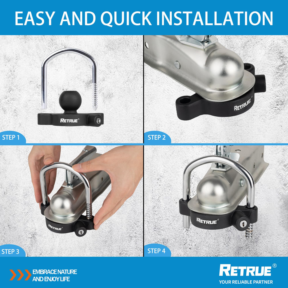 RETRUE high strength steel mechanism closeup emphasizes rugged security