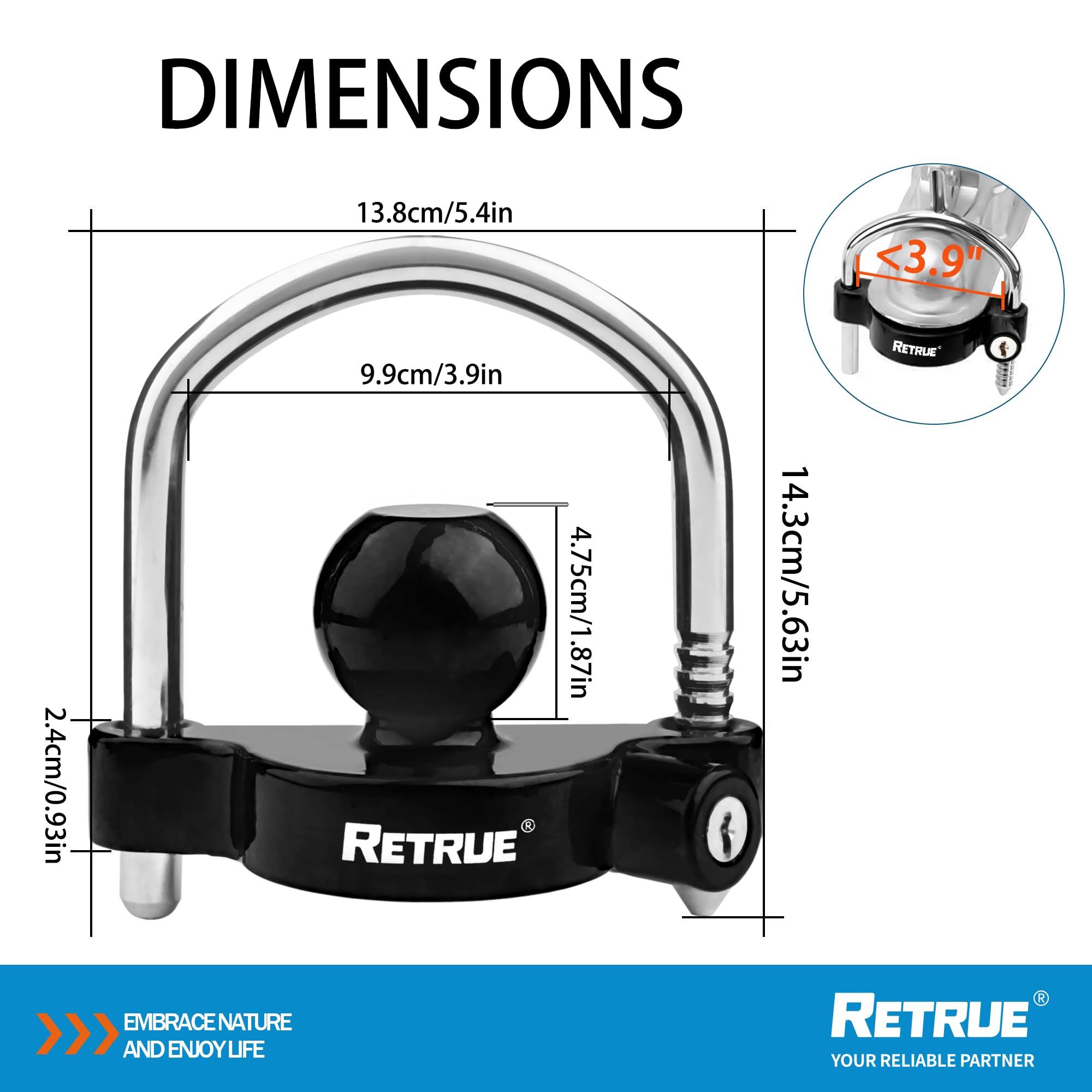 RETRUE keyed-alike set demonstrates four keys for easy access.