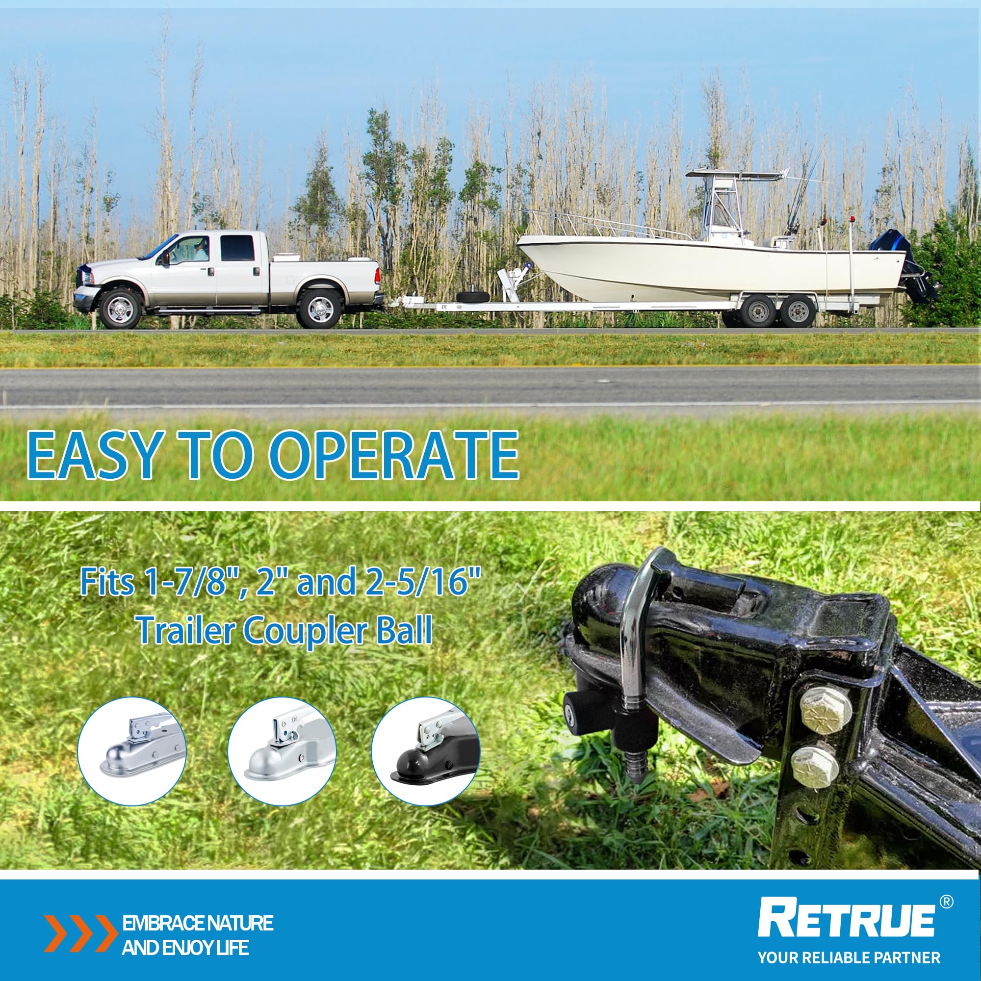 RETRUE lock shown with two keys for convenient spare access