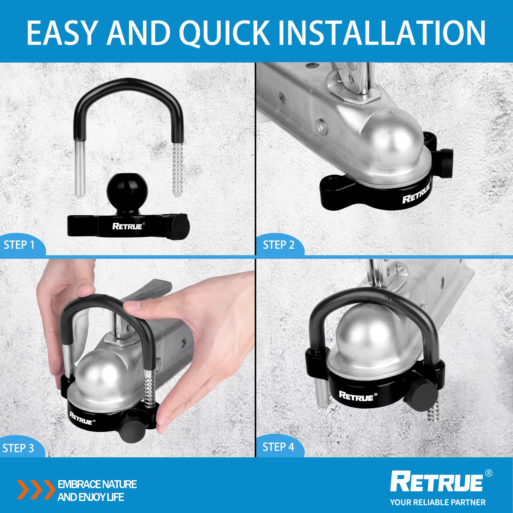 RETRUE weatherproof design resists rust and outdoor conditions