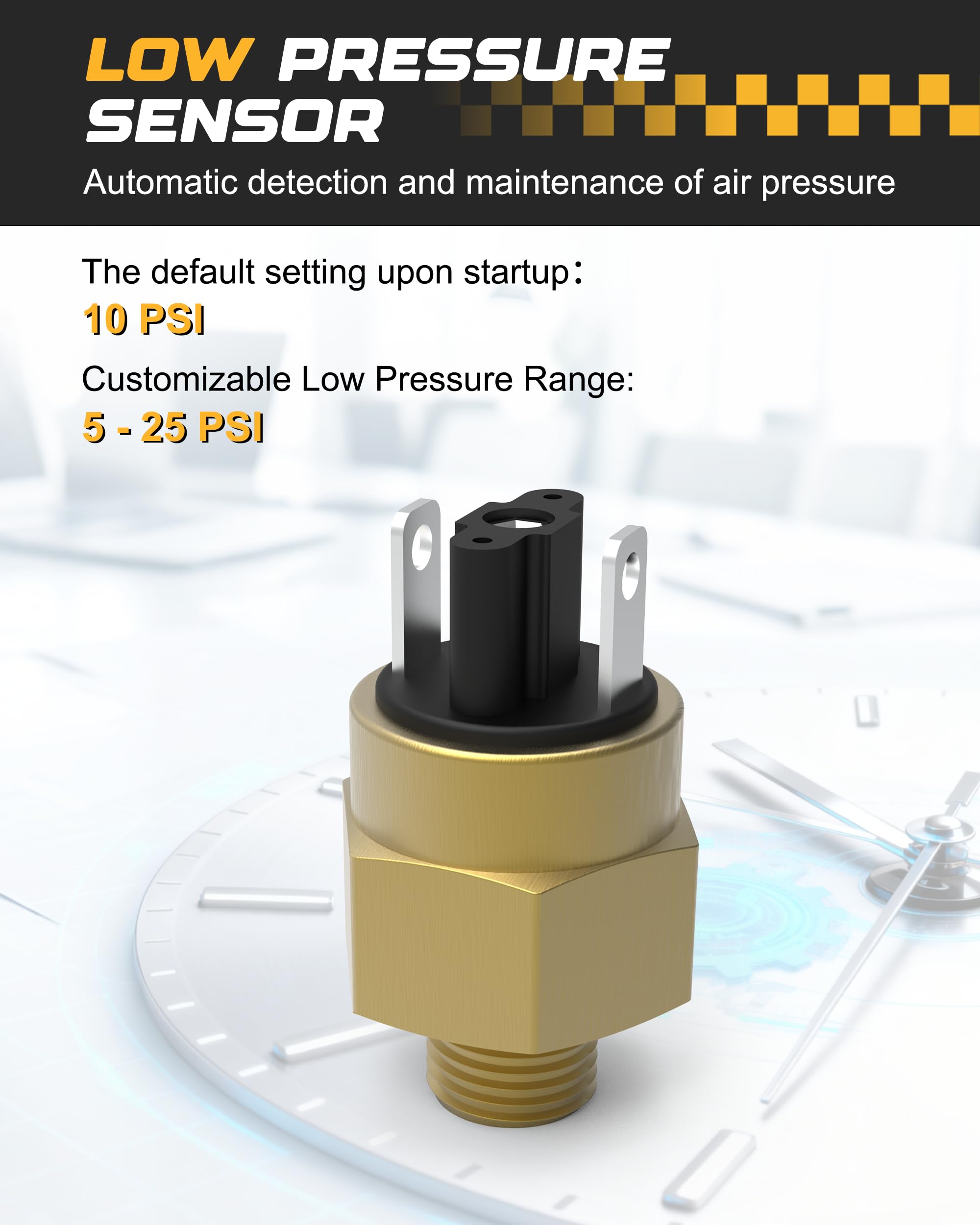 RETRUE wireless remote for external pressure monitoring and control.