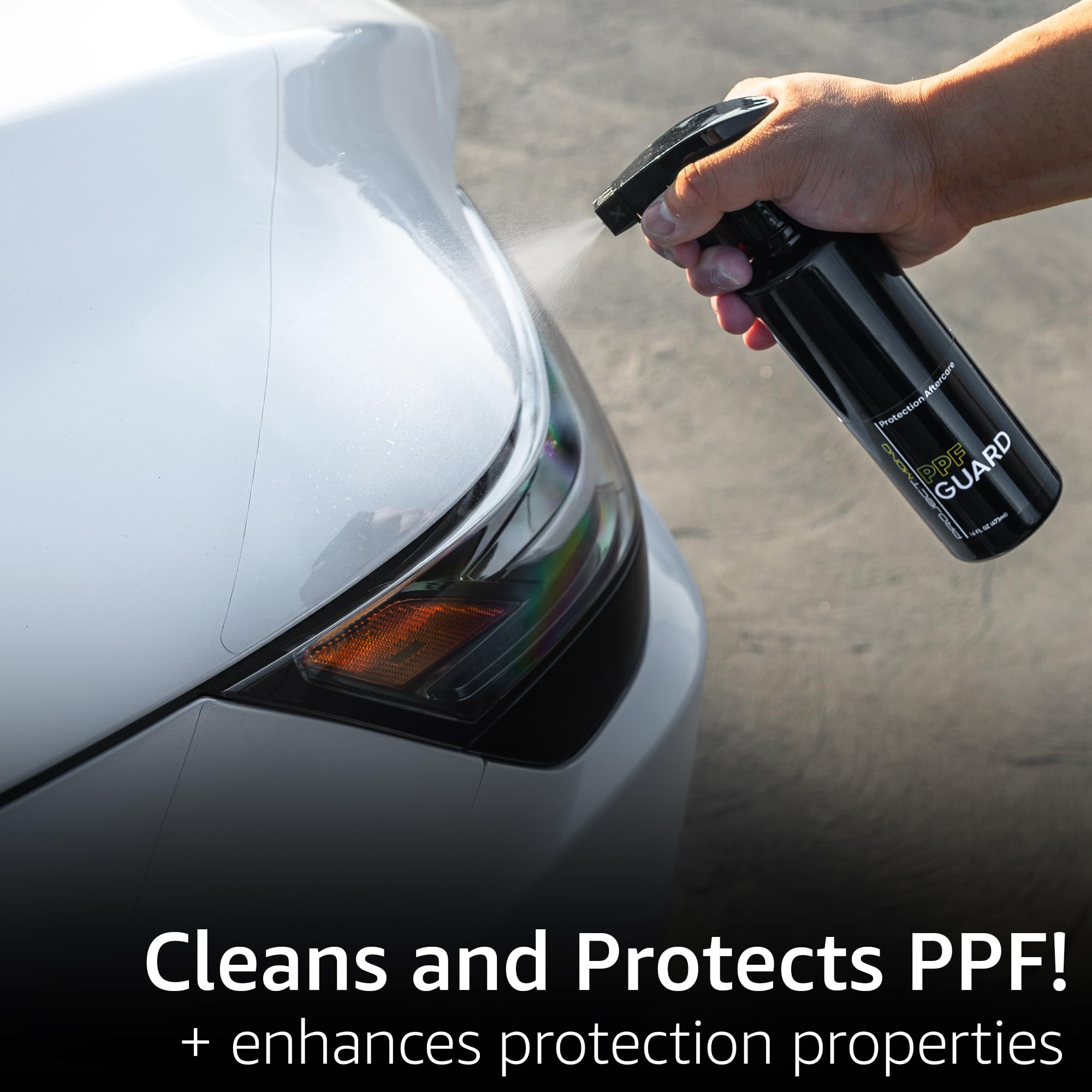 Rev Auto Project Mono PPF Guard wipe demonstrates quick, streak-free cleaning for protected film