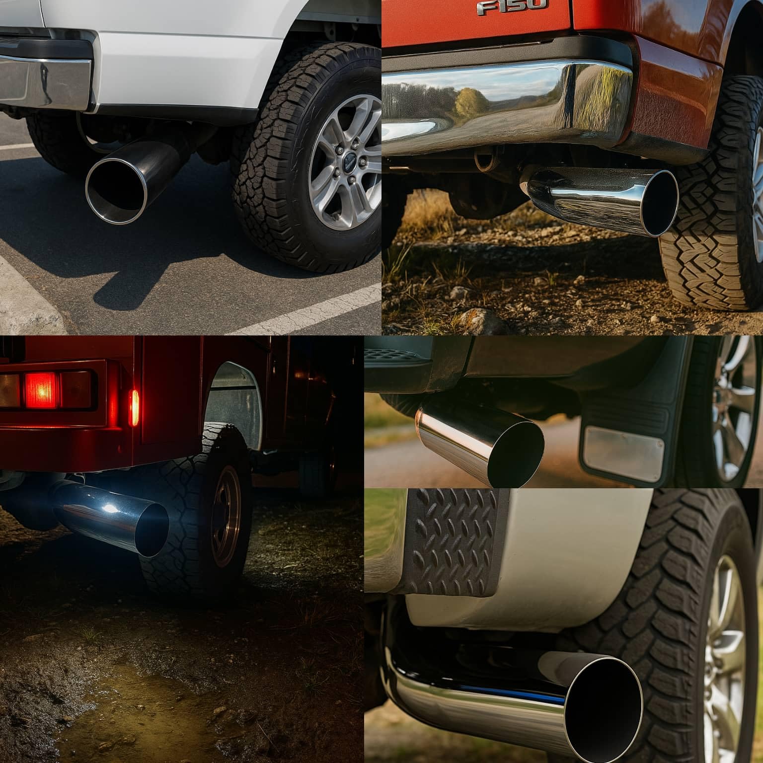 REWONIXAL polished chrome exhaust tip adds a refined shine to your ride