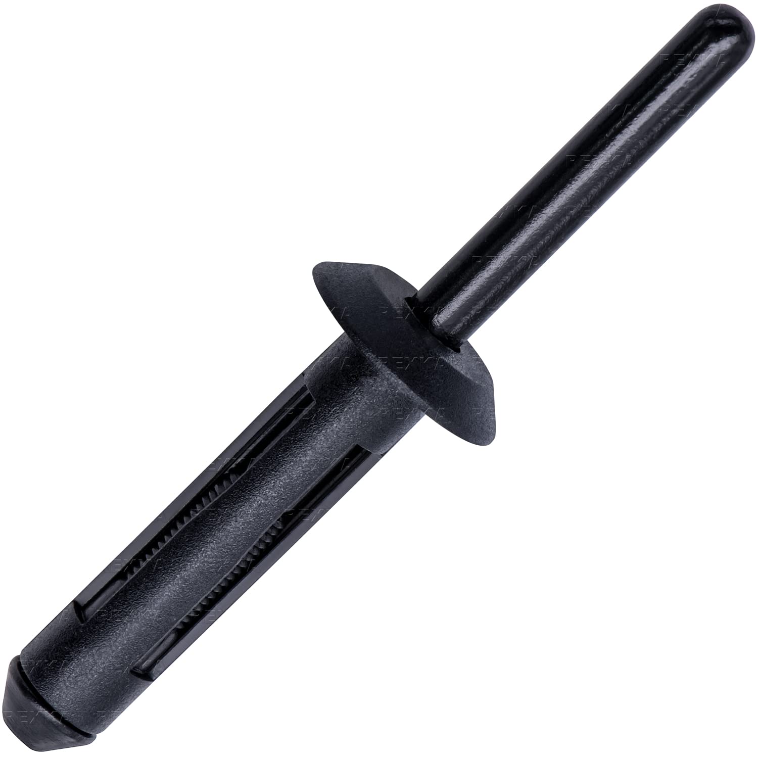 Rexka 100pcs Fender Flare Rivet Set for secure bumper and fender alignment.