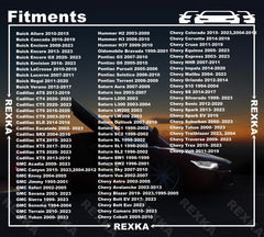 Rexka bumper screw nut set for precise GM compatibility.