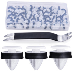 Rexka 51pcs wheel opening clip pack for secure exterior molding attachment